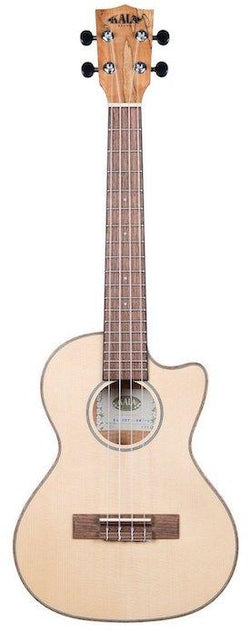 Kala KA-SSTU-SMT-CE Spalted Maple Tenor Cutaway Electric Ukulele