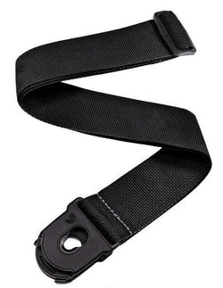 Planet Waves PWSPL200 Planet Lock Black polypropylene locking guitar strap