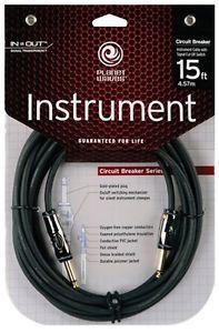 Planet Waves PW-AG-15 D'Addario Circuit Breaker Instrument Cable, 15 feet