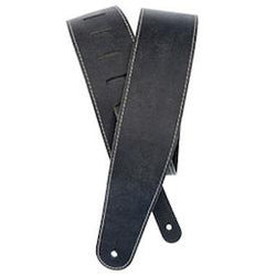 Planet Waves Stonewashed Leather Guitar Strap w/Contrast Stitch.