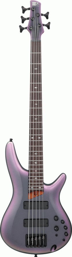 Ibanez SR505E Black Aurora Burst 5 String Bass Guitar