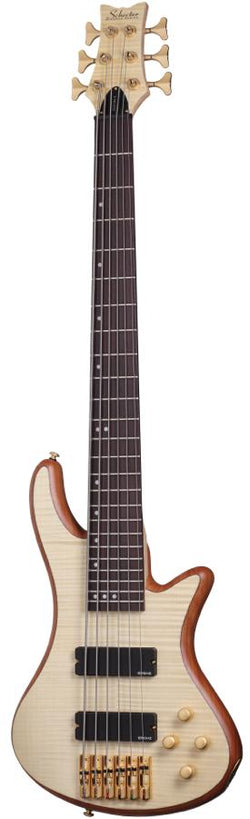 Schecter Stiletto Custom 6 Bass Guitar – Natural Satin