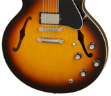 Gibson ES-335 DOT Vintage Burst controls