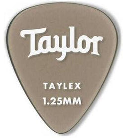 Taylor 351 Guitar Picks Smoke Grey Taylex - 1.25mm, 6-Pack