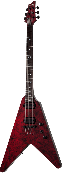 Schecter V-1 Apocalypse Red Reign Guitar