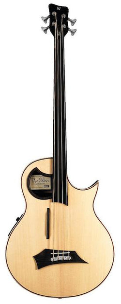 Warwick Alien 4 String Fretless Natural Right Hand.