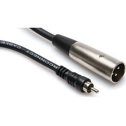 Hosa XRM-102 RCA Male to 3-Pin XLR Male Audio Cable (Metal) - 2ft