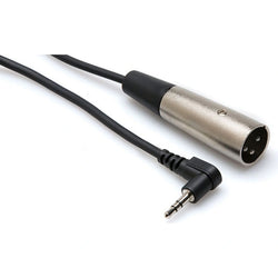 Hosa XVM-115M Stereo 3.5mm Mini Angled Male to XLR Male Cable - 15ft