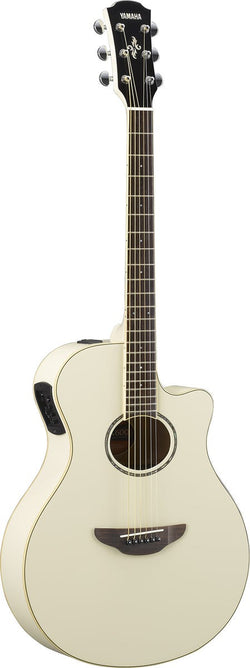 Yamaha APX600 Thinline Acoustic Electric Guitar - Vintage White