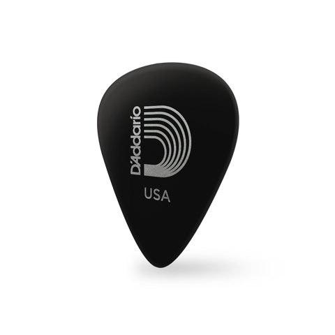 D'Addario Black Celluloid Guitar Picks, 10 pack, Light