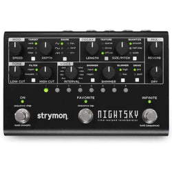 Strymon Nightsky Midnight Edition - Time-Warped Reverberator Pedal top view